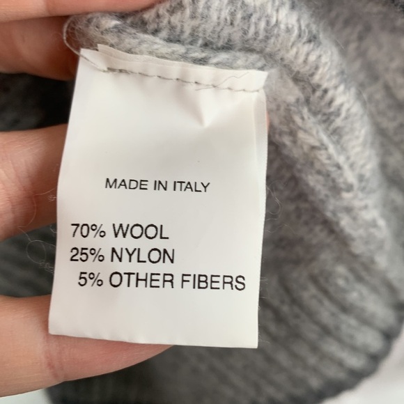 Daniele Blast Wool Striped Pullover Half Zip Knit Made in Italy Sweater sz M - Picture 4 of 5